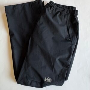 REI Co-op Mens Large GORE-TEX Rain Pants Black Waterproof Hiking Outdoor Trail